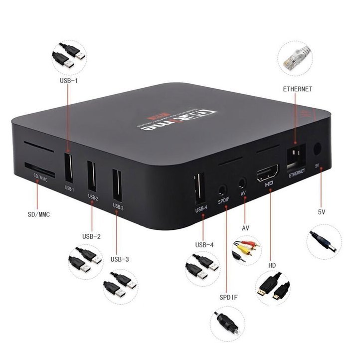 Android Tv Box 5.1,GFtime MX9 1GB/8GB RK3229 Kodi Fully Loaded 4K Octa Core HD HDMI Smart Streaming Media Player N6