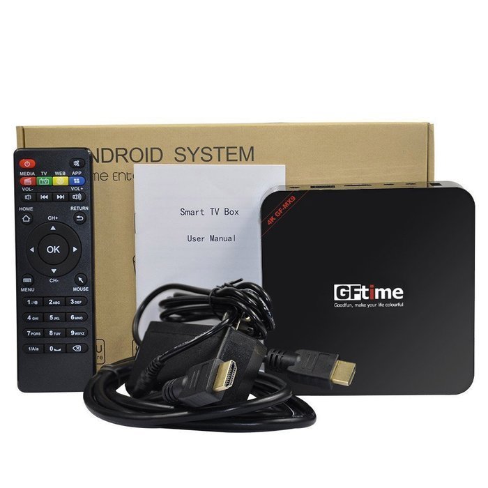 Android Tv Box 5.1,GFtime MX9 1GB/8GB RK3229 Kodi Fully Loaded 4K Octa Core HD HDMI Smart Streaming Media Player N7
