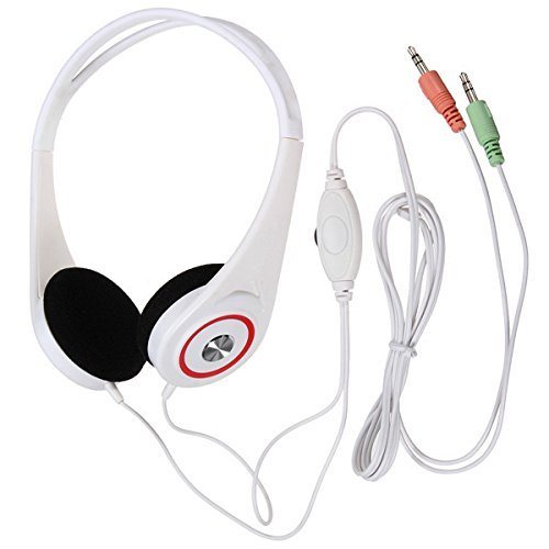BephaMart S-002 3.5mm Stereo Headphone Headset Earphone With Mic For Mobile PC Tablet Laptop Shipped and Sold... N6