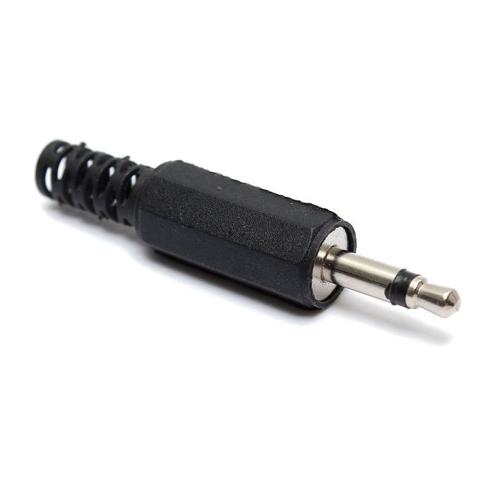 BephaMart 10Pcs 3.5mm Mono Male Headset Plug Jack Audio Adaptor Connectors Solder Black N3