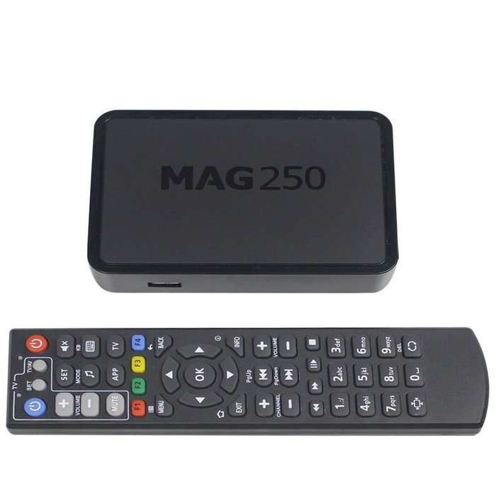 Mag250 IPTV Set-Top Box with One Year Subscription 2300+ HD High Definition 1080 TV World Wide Channels and 10600...
