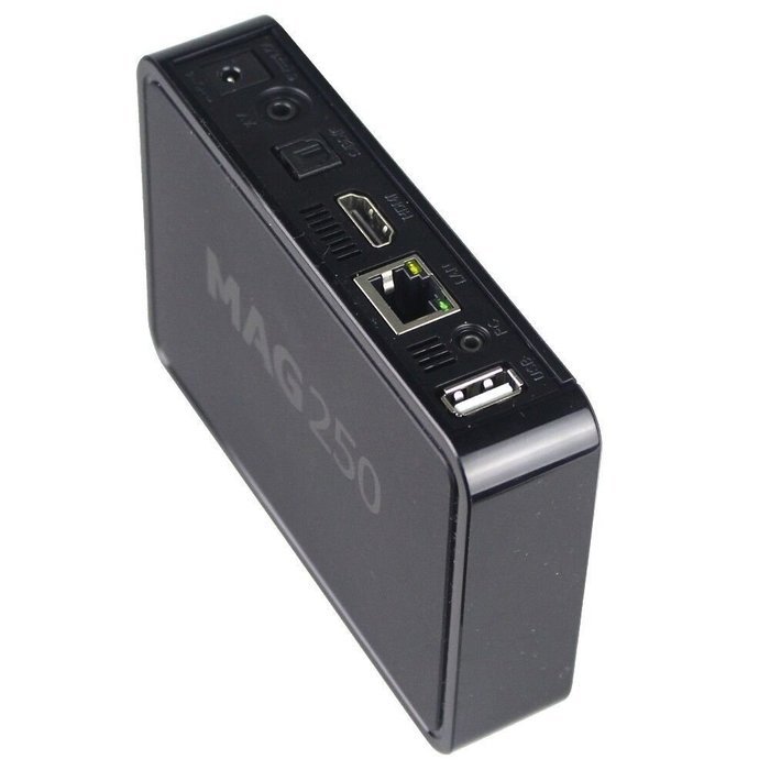 Mag250 IPTV Set-Top Box with One Year Subscription 2300+ HD High Definition 1080 TV World Wide Channels and 10600... N2