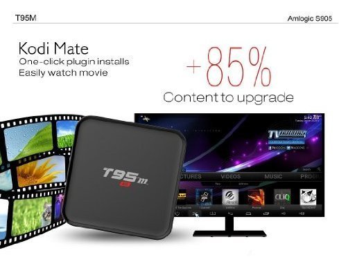 T95M android tv box Kodi Pre installed Amlogic S905 Quad-core cortex-A53 Android 5.1 1GB DDR3 RAM 8GB emmc Flash... N7