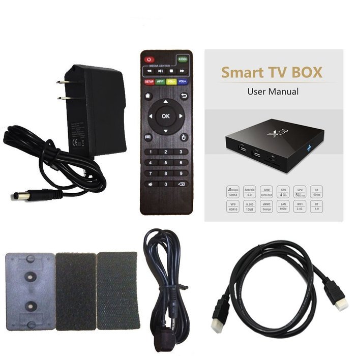 Mini Size X96 Android 6.0 Kodi 16.1 4k TV Box Amlogic S905 Quad Core Cortex A53 CPU 2.0GHz 64bit Streaming Media... N7