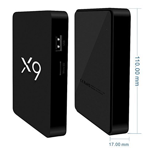 Generic X9 4K UHD Smart TV BOX with Remote Controller, Android 6.0 Amlogic S905X Quad Core 1.5GHz, RAM: 2GB, ROM... N4