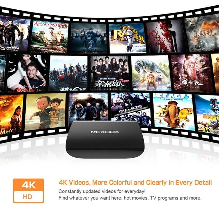 KKmoon NEXBOX A1 Smart Android 6.0 TV Box S912 Octa-Core 64bit 2GB / 16GB KODI16.1 XBMC VP9 UHD 4K HDMI Mini PC... N5