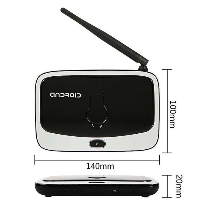 FireAnt&reg;TV Box Player Android 4.4 Quad Core With 2 Mega Pixel Camera Microphone XBMC DLNA Miracast Bluetooth N3