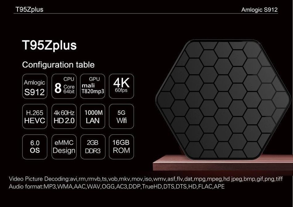 Boddenly S912 Octa Core Smart Android 6.0 TV Box with 2GB DDR3/ 16GB/ WiFi /KODI 16.1 /3D/4K HD Streaming Media... N4