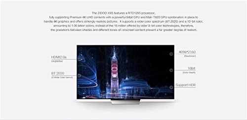 Vipwind ZIDOO X9S TV BOX Android 6.0 + OpenWRT(NAS) Realtek RTD1295 2G/16G 802.11ac WIFI Bluetooth 1000M LAN Media... N9