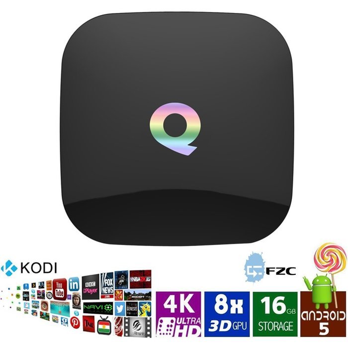 Newest High-end Android TV box Quad Core 2GB RAM 16GB ROM Android5.1 Dual wifi 2.4/5G 4K H.265 Bluetooth 4.0 Pre-installed...