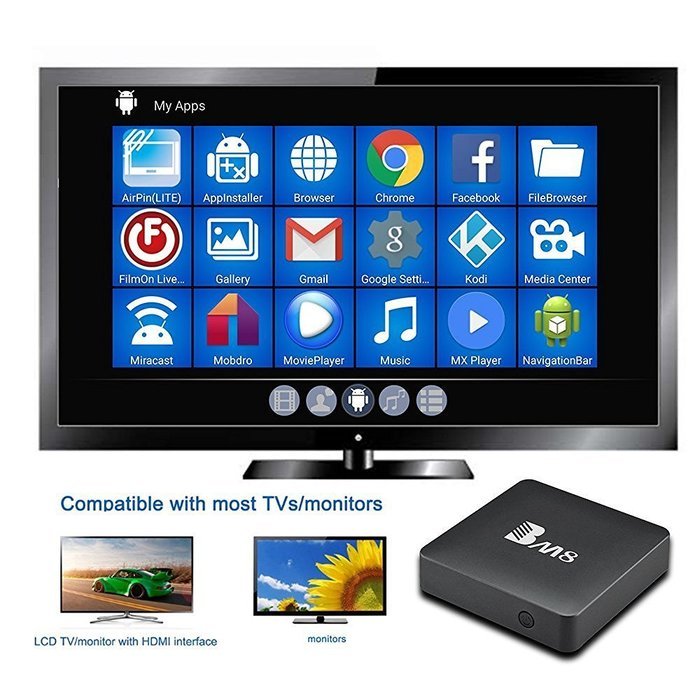 IChanger Android TV BOX, 2GB RAM 32GB ROM Amlogic S905 Quad Core Internet TV Box Support Full HD 1080P With Netflix... N4