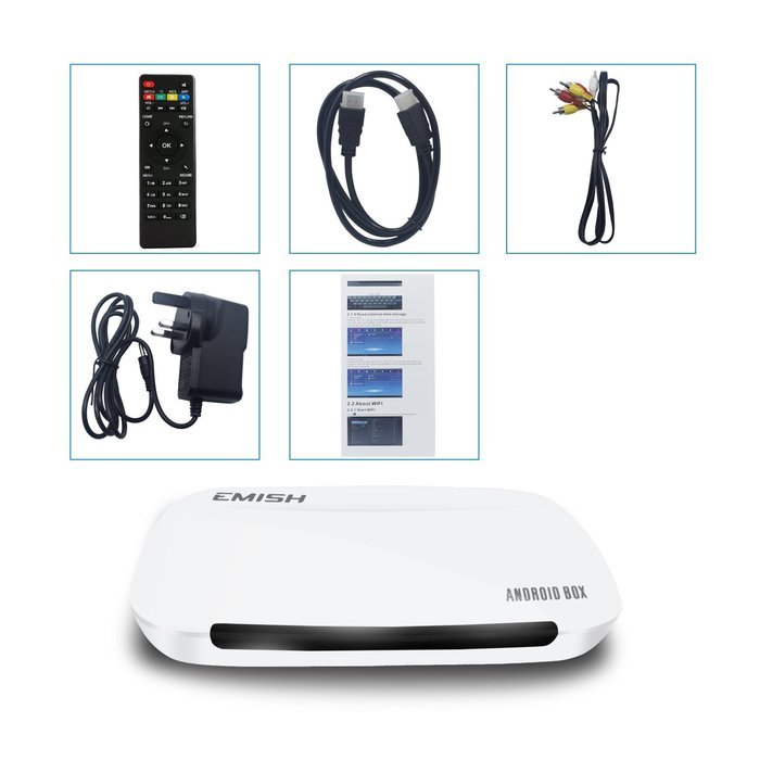 Emish x700 android 4 4 quad core smart tv box pro media player support