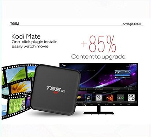 lomefo Smart Tv Box T95M 2GB/8GB Kodi 16.0 android tv box Amlogic S905 2.4GHz WIFI Android 5.1 Quad Core LED display