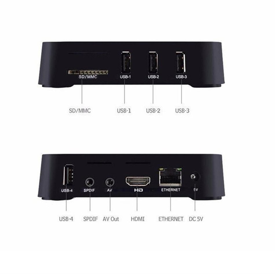 T95M Android TV Box Amlogic S905 Quad Core KODI 16.0 Pre-installed HD 4K2K 1G/8G HDMI WiFi Android 5.1 Smart Streaming... N7