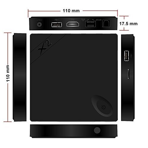 Vipwind X2 Smart TV Box Android 4.4 XBMC WiFi H3 Quad Core 1GB RAM 8GB ROM H.265 Player Support 4K 2K Set-top... N7
