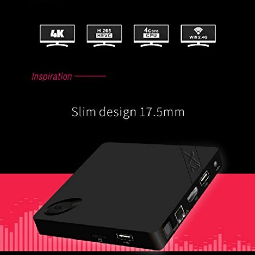 Vipwind X2 Smart TV Box Android 4.4 XBMC WiFi H3 Quad Core 1GB RAM 8GB ROM H.265 Player Support 4K 2K Set-top... N9