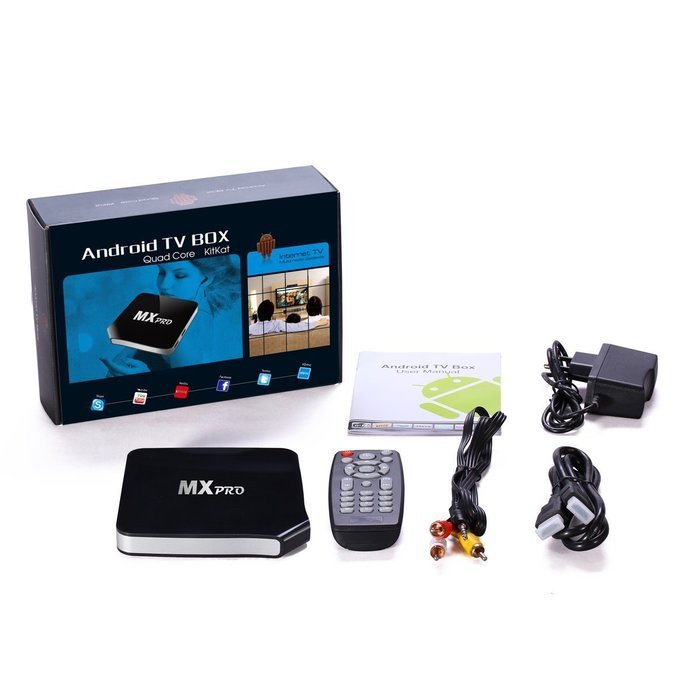 Vanilia KODI/XBMC MXPro Fully Loaded Smart Media Player 1080P Quad Core Android TV Box Free Sports Live Movies N6
