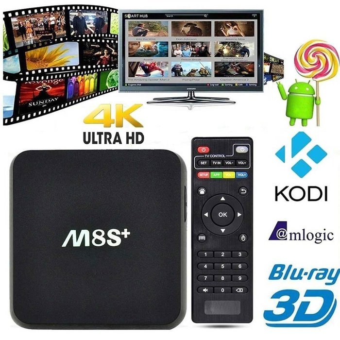 2016 Android 5.1 KODI/XBMC 16.0 Smart TV Box, Amlogic S905 Quad Core Freeview 2G+8G Dual Band 2.4G/5GHz HDMI Fully... N7