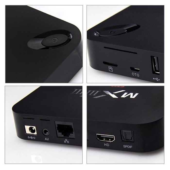 Glolink Amlogic S802 Android 4.4 Quad Core TV Box 4k Hd Xbmc Streaming Media Player (Black) N4