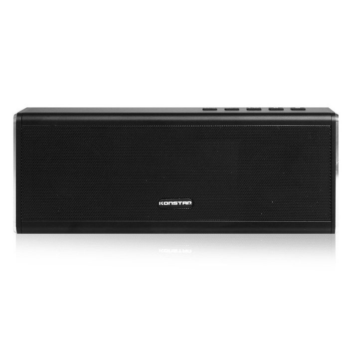 Konstar Wireless Speaker with Dual 10W Drivers and Built in 4000Mah Battery - Black N6