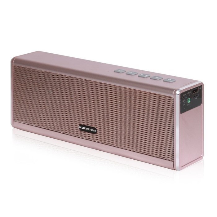 Konstar Wireless Speaker with Dual 10W Drivers and Built in 4000Mah Battery - Black N7