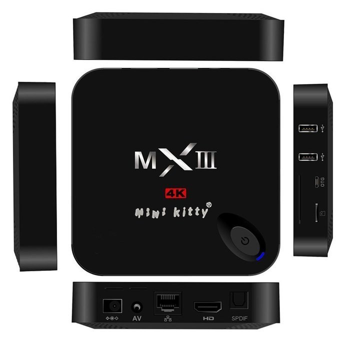 (I8 Wireless Keyboard)MXIII Streaming Media Player Smart TV 4K2K Full HD Android Smart TV Box Amlogic S812 2.0Ghz... N4