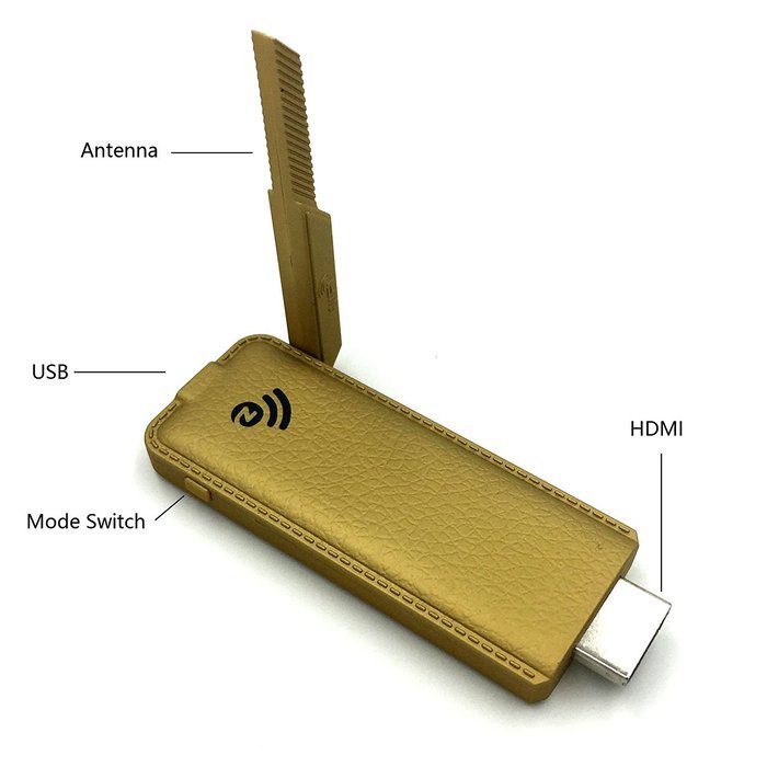 Wifi Display 1080P Dongle, Caacoo Wireless HDIM Display Adapter Streaming Mirroring Smartphone Tablet PC Screen... N3