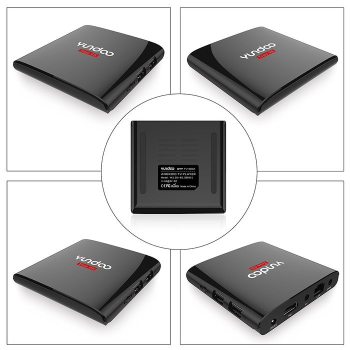 KOLOF YUNDOO Y6 Amlogic S905X OTT TV Box RAM 2G ROM 8G Android 6.0 KODI 16.1 Quad Core Streaming Media Player... N2
