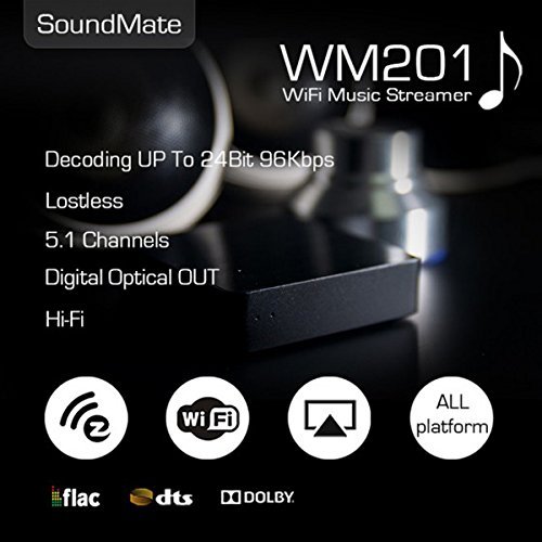 Ieast Soundmate Wm201 Mini Hi-fi Wireless Wi-fi Music Streamer Dlna Airplay Ezcast APP Am8253 for Smart Phones... N7