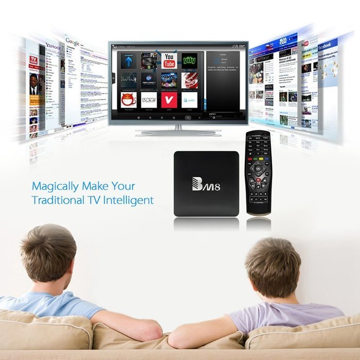 Docooler BM8 Smart Android TV Box Amlogic S905X 2GB / 32GB Android 6.0 Quad Core 64bit KODI17.0 XBMC VP9 UHD 4K2K60fps... N3
