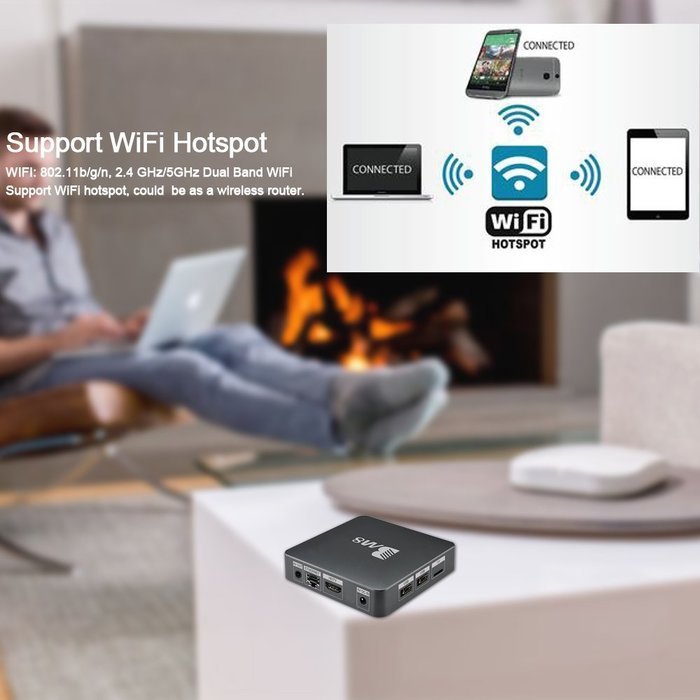 Docooler BM8 Smart Android TV Box Amlogic S905X 2GB / 32GB Android 6.0 Quad Core 64bit KODI17.0 XBMC VP9 UHD 4K2K60fps... N8