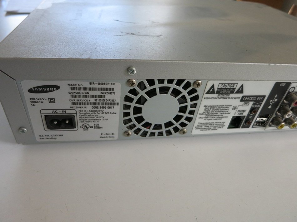 Direct TV TIVO SAMSUNG SIR-S4080R SERIES 2 80GB-70 HOURS DVR N5