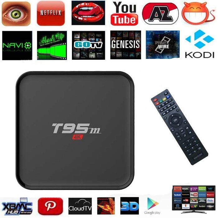 [Latest Version] HONGYU T95M 4K 1G/8G Android 5.1 Lollipop Smart TV Box Amlogic S905 Kodi 16.0 XBMC Full Loaded... N7