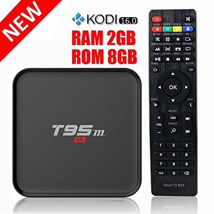 [Latest Version] HONGYU T95M 4K 1G/8G Android 5.1 Lollipop Smart TV Box Amlogic S905 Kodi 16.0 XBMC Full Loaded... N8