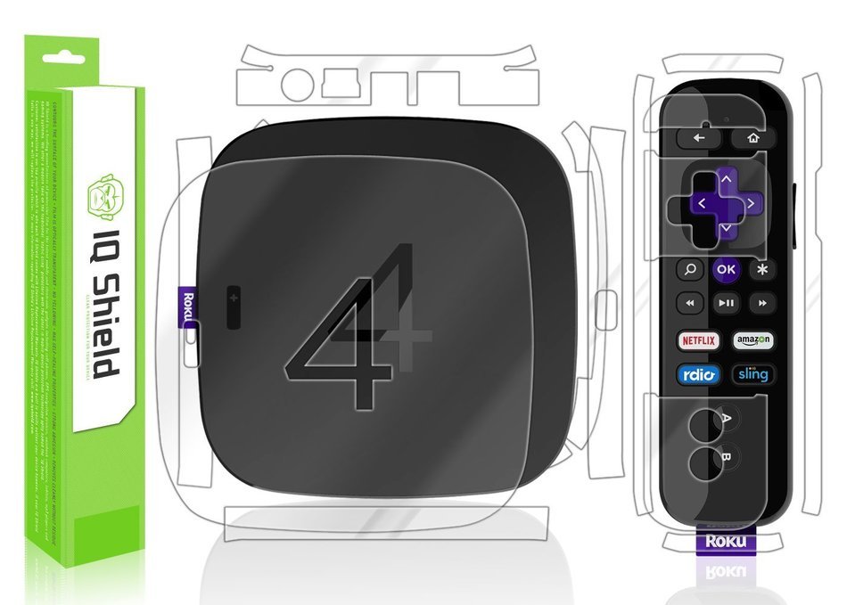 Roku 4 Screen Protector, IQ Shield&reg; LiQuidSkin Full Body Skin + Full Coverage Screen Protector for Roku 4 HD Clear...