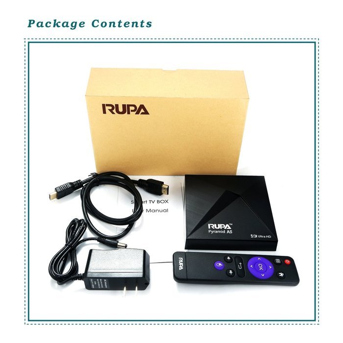 RUPA A5 Android TV Box Amlogic S905 Quad Core 1G/8G HD 4K Original TV Box Mini PC Streaming Media Player with... N7