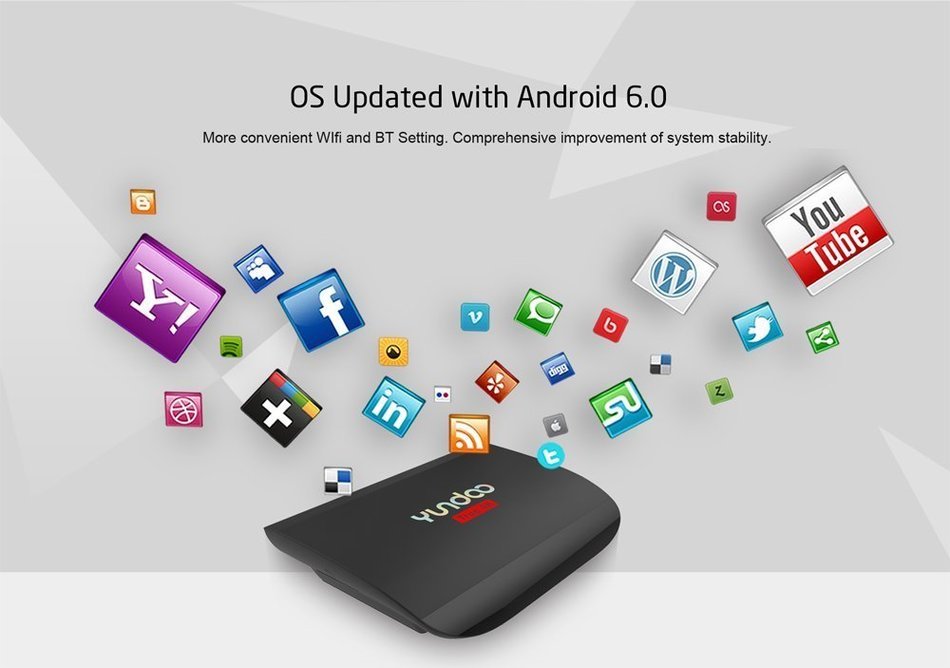 YUNDOO Y2 Android TV BOX Kodi 16.1 Amlogic S912 Octa-core 2GHz 64-bit ARM Cortex A53 CPU [2G/16G] with Kodi 16.1... N2