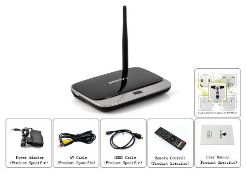 Android 4.2 Quad Core TV Box "ATV II" - 2GB RAM, Mali-400 GPU, 1.6GHz CPU, DLNA, Bluetooth 4.0 N8