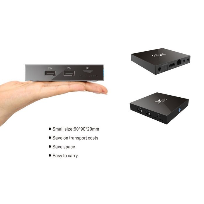 Supplylink X96 Android 6.0 Marshmallow 4K Smart TV Box, 1G/8G Amlogic S905X Quad Core 60fps VP9 H.265 Set Up Box... N2