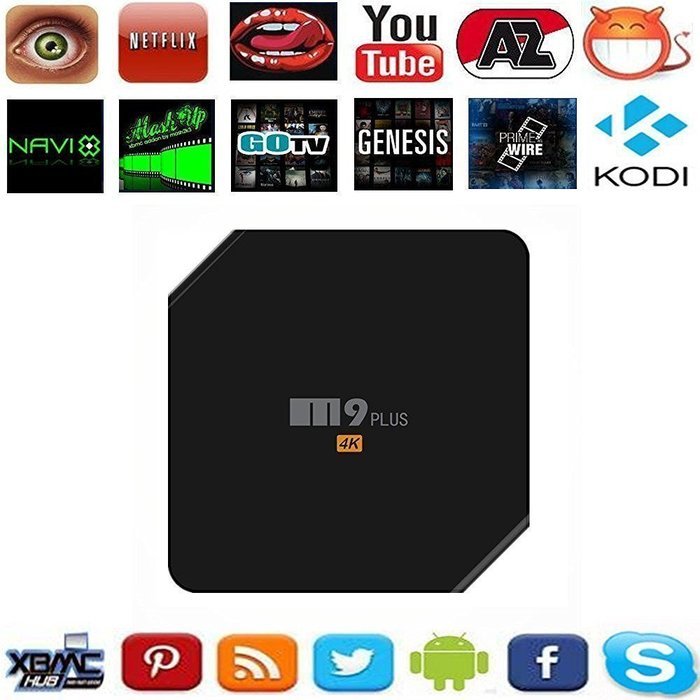 Makibes M9 Plus Full HD 4K Android 5.1 Smart TV Box Amlogic S905 Quad Core 2GB+16GB Dual WiFi 2.4G/5G with Bluetooth... N4