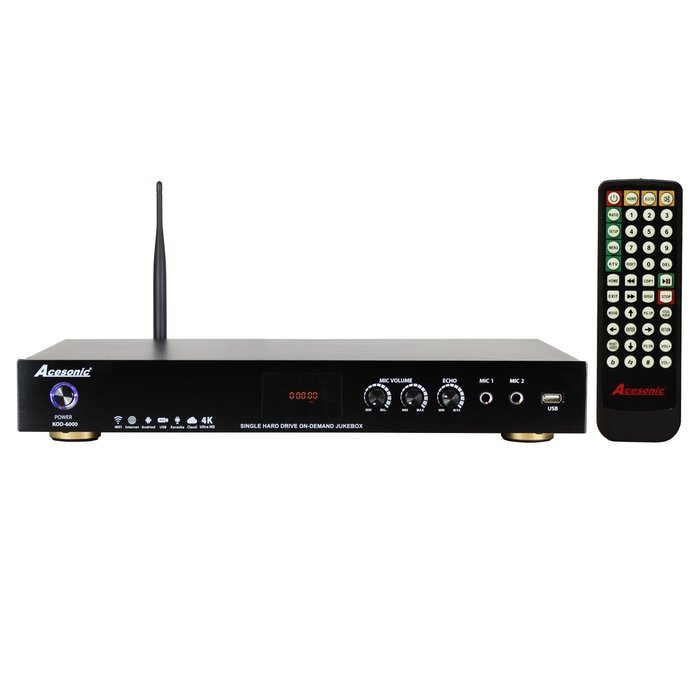Acesonic KOD-6000 Hard Drive Multimedia Karaoke 4K UHD h.265 Player