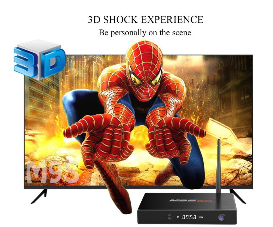 M9SMAX KODI(XBMC) 16.0 Android 5.1 TV Box Pre installed Amlogic S905 Quad Core 2GB RAM 32GB Flash 4K Streaming... N4