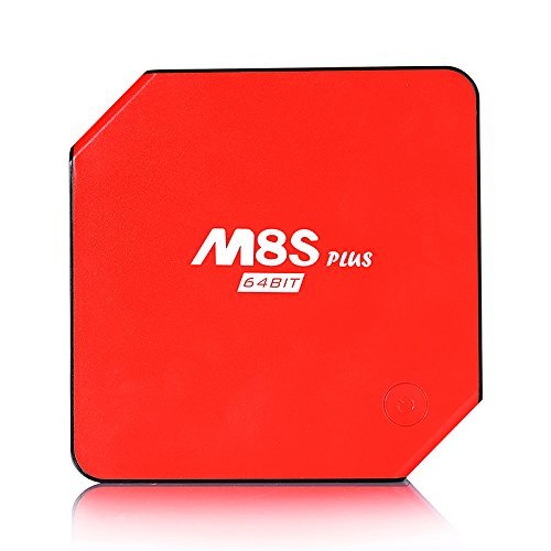 M8S Plus 2G/16G Smart TV Box 1000M Ethernet XBMC Android 5.1 Amlogic S905 Quad Core 5G WiFi Bluetooth HDMI - Red N13
