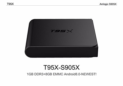 Vipwind T95X Android 6.0 TV Box S905X Quad Core 2.4GHz Wifi Kodi16.1 1G /8G Memory 4k2k H.265 Smart Android Tv... N7