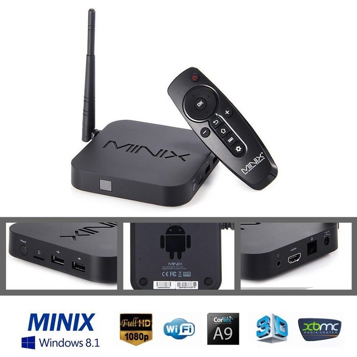 Voxlink TV Box MINIX NEO Z64W Windows 8.1 with Bing OS TV Box Intel CPU:Z3735F GPU: Intel HD Graphics 2GB+32GB...
