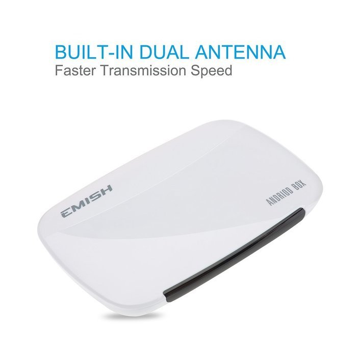 VicTsing Quad Core Android 4.4.4 Smart TV Box Pro Media Player 1080P WIFI HDMI XBMC YOUTUBE, White N3