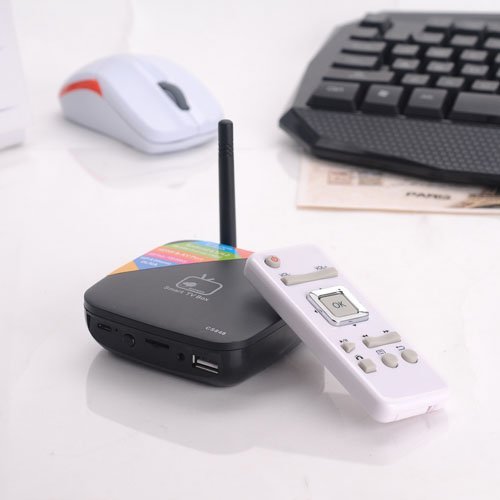 CS848 Android 4.1 RK3066 Cortex-A9 Dual Core 1GB RAM 8GB Nand Flash Bluetooth & LAN TV Box - Black N4