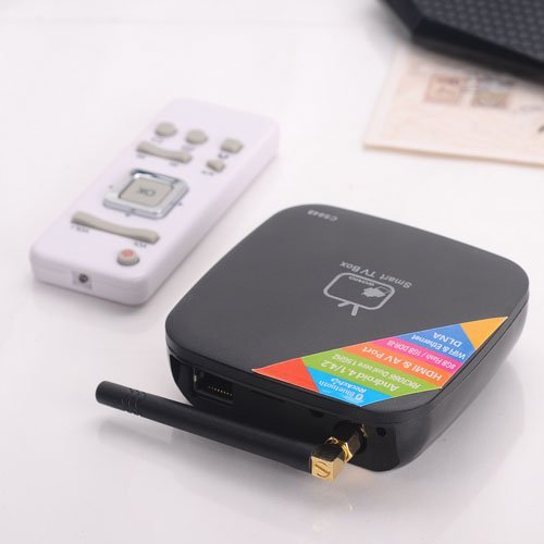 CS848 Android 4.1 RK3066 Cortex-A9 Dual Core 1GB RAM 8GB Nand Flash Bluetooth & LAN TV Box - Black N5