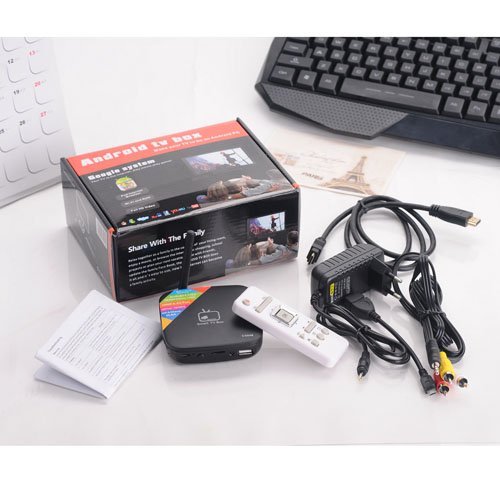 CS848 Android 4.1 RK3066 Cortex-A9 Dual Core 1GB RAM 8GB Nand Flash Bluetooth & LAN TV Box - Black N6