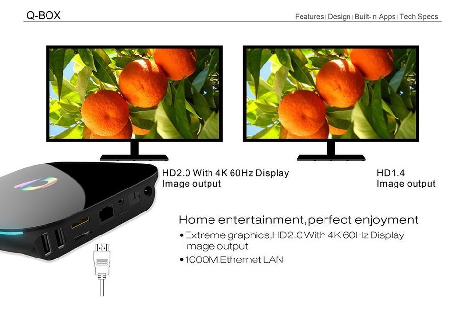 niceEshop(TM) Q-Box 2GB/16GB Android 5.1 Mini PC TV Box with Amlogic S905 Quad Core Speed, Dual Band 2.4G/5G Wifi... N5